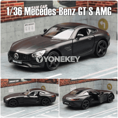 Mercedes-Benz GT S AMG metal maşyn modeli 1:36, yzyna çekilýän