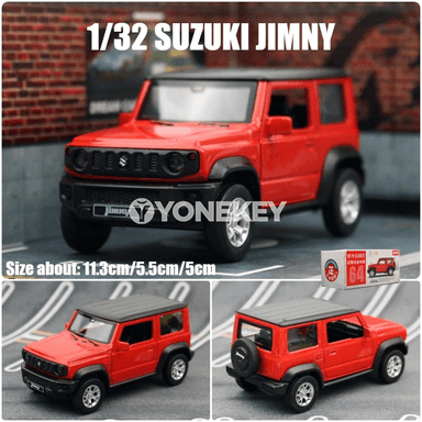 Çagalar üçin SUZUKI Jimny metal maşyn modeli 1:32, yzyna çekilýän