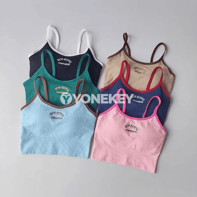 Zenanlar üçin dem alýan sport bra, yoga we fitnes üçin
