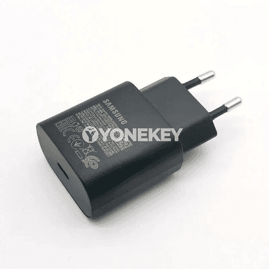 Samsung 25W çalt zarýad beriji adapter, Type-C kabel bilen