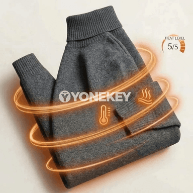 Erkekler üçin ýyly boýunjak switer, gyşlyk ýumşak trikotaj pulower