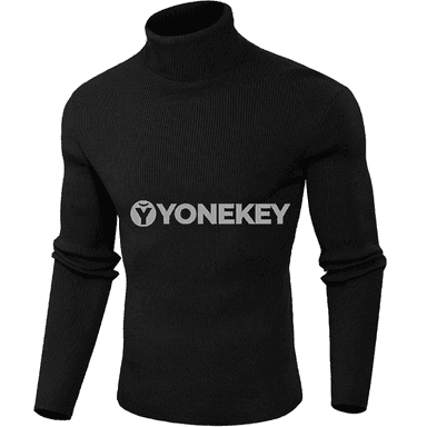 Erkekler üçin gyş ýyly golfly zolakly switer, ýeňli, ýumşak