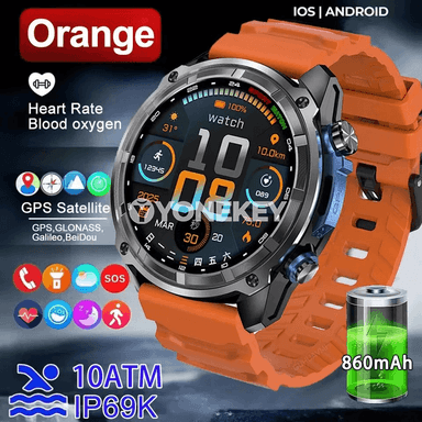 Harby GPSli akylly sagat, 1.43" AMOLED, 10ATM, 860mAh