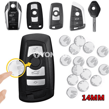 14 mm awto logo stikeri – esasy açar üçin, dürli markalar