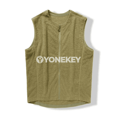 Erkekler üçin ýeňil ýyly fleece ilikli ýeňsiz jilet