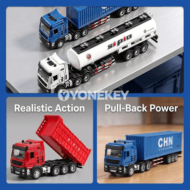 1:24 ölçekli metal gurluşyk maşyn modeli, aýrylýan detayly