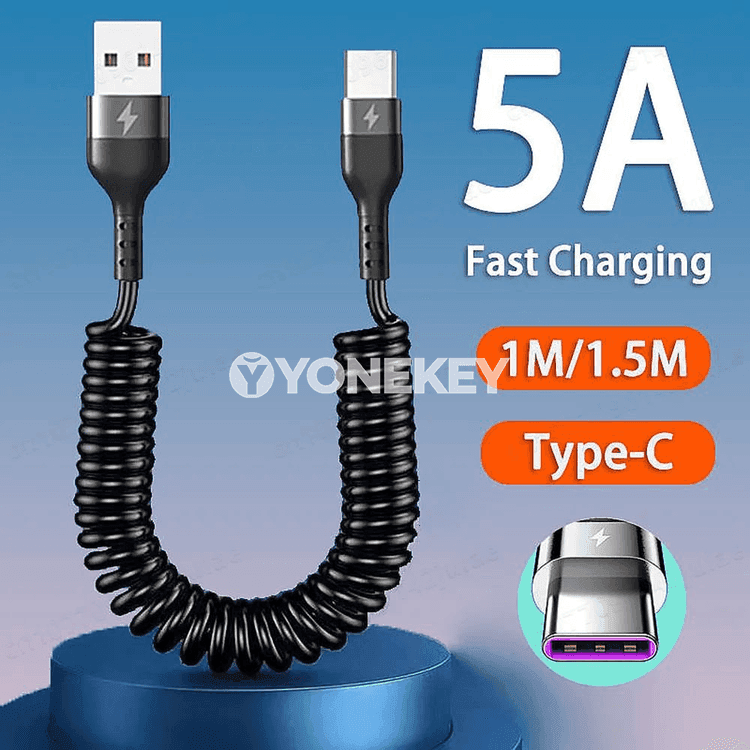 66W USB-C we Micro USB çalt zarýad kabeli, 1m/1.5m