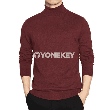 Erkekler üçin ýyly balakly golly switer, ýokary boýunly, gündelik geýim