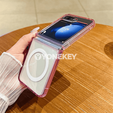 Samsung Galaxy Z Flip üçin magnitli gradient gorag gapak