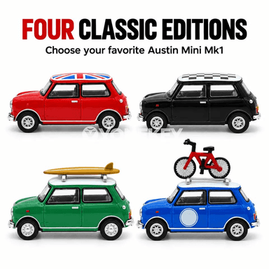 Austin MINI Cooper MK1 1:64 klassyk metal model awtoulag