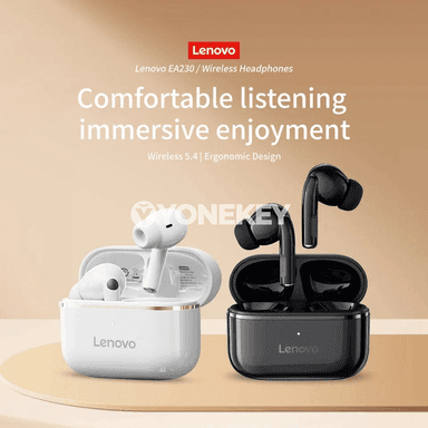 Lenovo XT53 simsiz Bluetooth oýun nauşnikleri, TWS, stereo