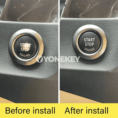 BMW üçin START/STOP düwme bezegi, otlanma düwmesi örtügi