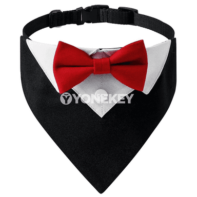 It üçin toý we doglan gün üçin tuxedo görnüşli boýunbagly bezeg toplumy