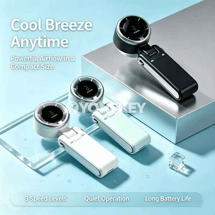 Ýokary tizlikli el wentilýatory, portatiw, USB arkaly zarýadly
