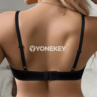 Aýallar üçin inçe dantelli bra, goldawly, sazlanýan gaýyşly
