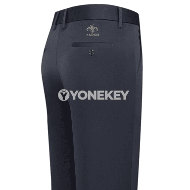 Erkekler üçin ýaz-güýz inçe smart casual jalbarlar, tikinli görnüş
