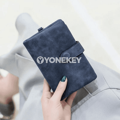 Zenanlar üçin döwrebap tri-fold pul gapjygy, telefonly kiçi sumka