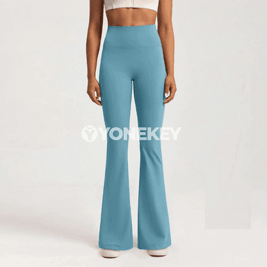 Aýal üçin ýokary boýunly giň balakly yoga legginsi, çeýe sport balagy