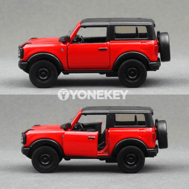 Ford Bronco 2023 metal model awtoulag 1:36, çekip goýberilýän