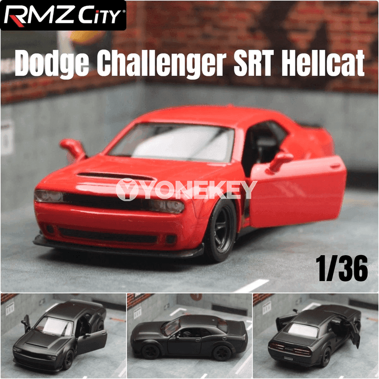 Dodge Challenger SRT 1:36 metal modeli, kolleksiýa üçin