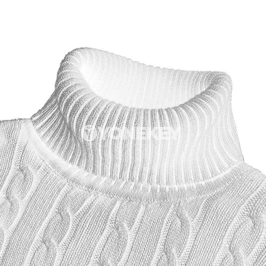 Erkekler üçin gyş ýyly turtlenek jumper, trikotaž switer