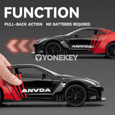 Nissan GTR R35 Nismo 1:32 sesli we yşykly metal model awtoulag