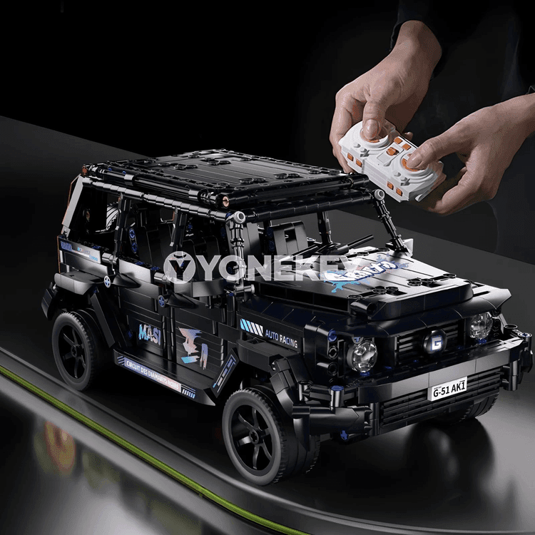 DIY gurluşyk blokly sport awtoulagy 1:14, RC model oýunjak