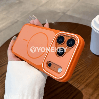 iPhone 11–18 üçin iki reňkli magnitli gorag kabygy, Magsafe bilen