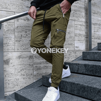 Erkekler üçin kamuflýaj sport jalbarlary, ýeňil, çalt gurýan, uzyn görnüş