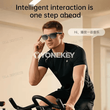 Bluetooth akylly äýnekli sport nauşnikleri, gara