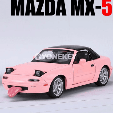 Mazda MX-5 1:32 metal mini awtoulag modeli, sesli, yşykly