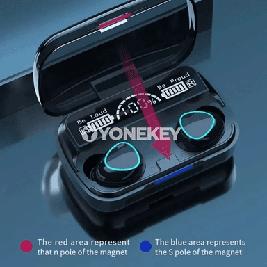M10 simsiz Bluetooth naýnikler, sport üçin mikrofonly TWS