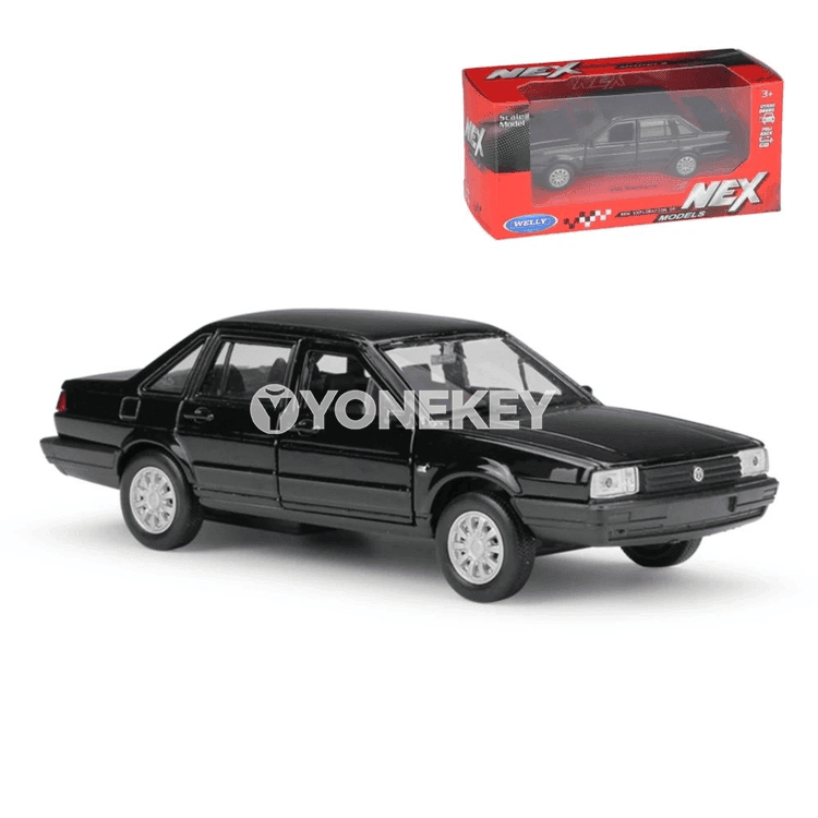 Volkswagen Santana 1:36 metal model awtoulag oýunjak, gara