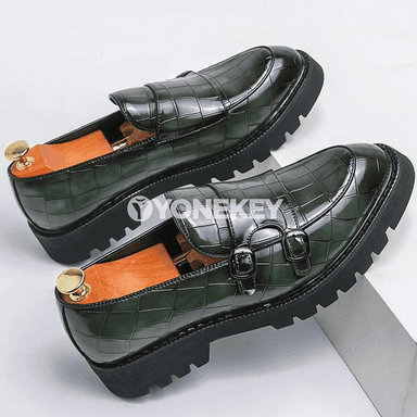 Erkekler üçin platforma loafers köwüşler, ofis we gündelik üçin klassiki stil
