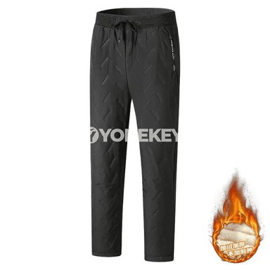 Erkekler üçin ýyly gyş sport balaklar, fleýs içlikli rahat model