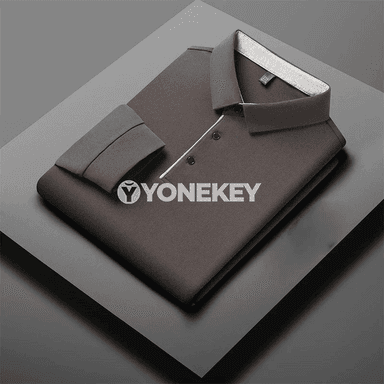 Erkekler üçin ýyly, işewür-stil uzyn ýeňli polo köýnek