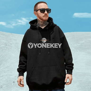 Erkekler üçin giň kesimli kapüşonly köýnek, aýa çaply, M-8XL