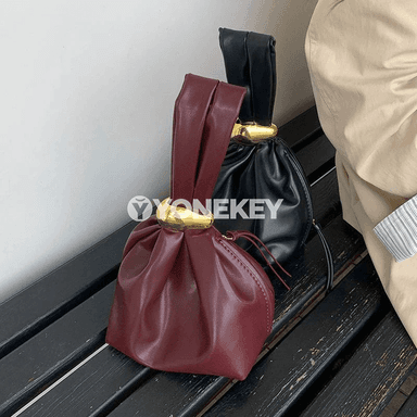 Zenanlar üçin kiçi pu deriden bukulan clutch sumka