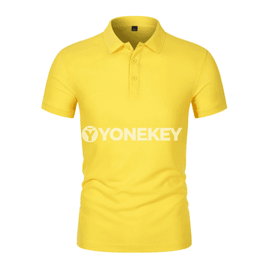 Erkekler üçin ýazky dem alýan polo futbolka, gysga ýeňli, rahat we hil taýdan ýokary