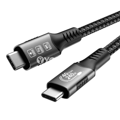 USB4 Type-C Cabeli 40Gbps, 240W çalt zarýad we maglumat geçiriş