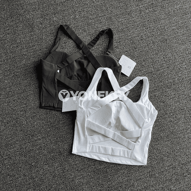 Zenanlar üçin tikinsiz sport bra, dem alýan we amatly