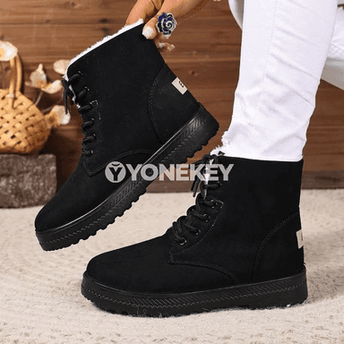 Zenanlar üçin gyş boots, ýyly, ýokary boýunly, süýşmeýän