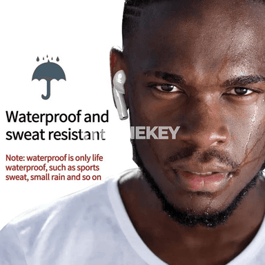 Bluetooth simsiz nauşnikler, HiFi ses, mikrofonly, sport üçin