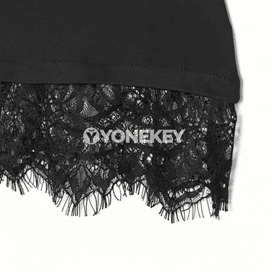 Zenanlar üçin dantelli halter top, tomusky moda görnüşi