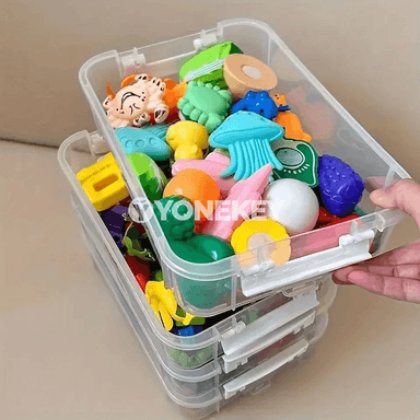 Uly 4 gatly gapakly saklaýjy guty, açyk plastmassa tertipleýji