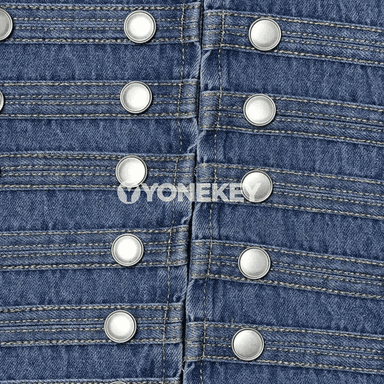 Zenanlar üçin gysga denim penjek, vintage stil
