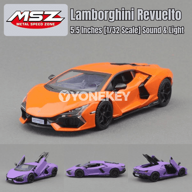 Lamborghini Revuelto 1:32 metal model awtoulag — çagalar üçin sowgat