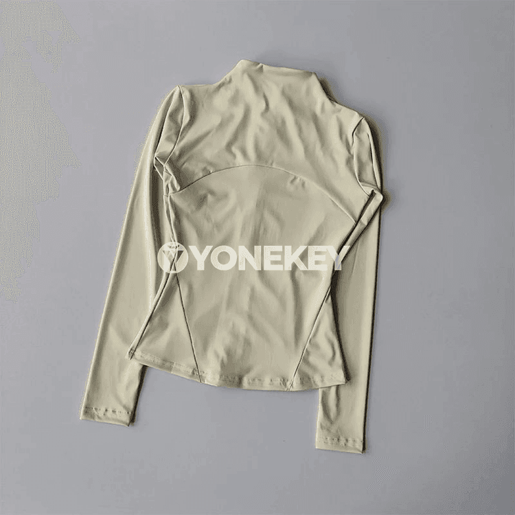 Aýallar üçin zipli sport jaket — fitnes, ýoga we ylgaw üçin