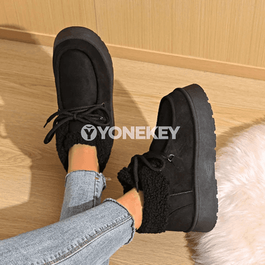 Zenanlar üçin gyş ädikleri, ýyly plush astarly, bagly