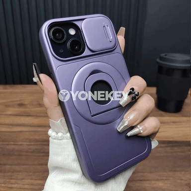 iPhone üçin magnitli halkaly gorag örtük, kamera goragly